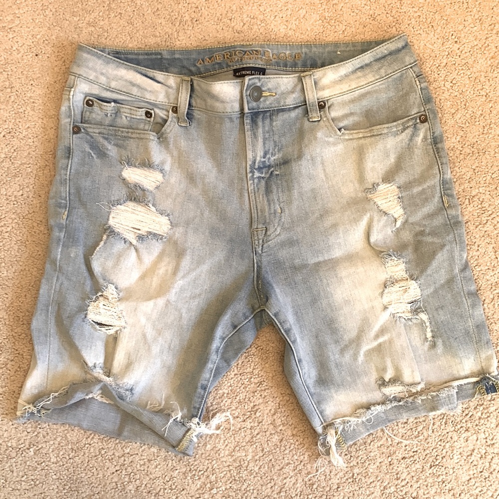 Mens ripped  jeans shorts